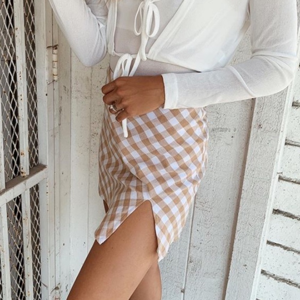 Like new, gingham skirt